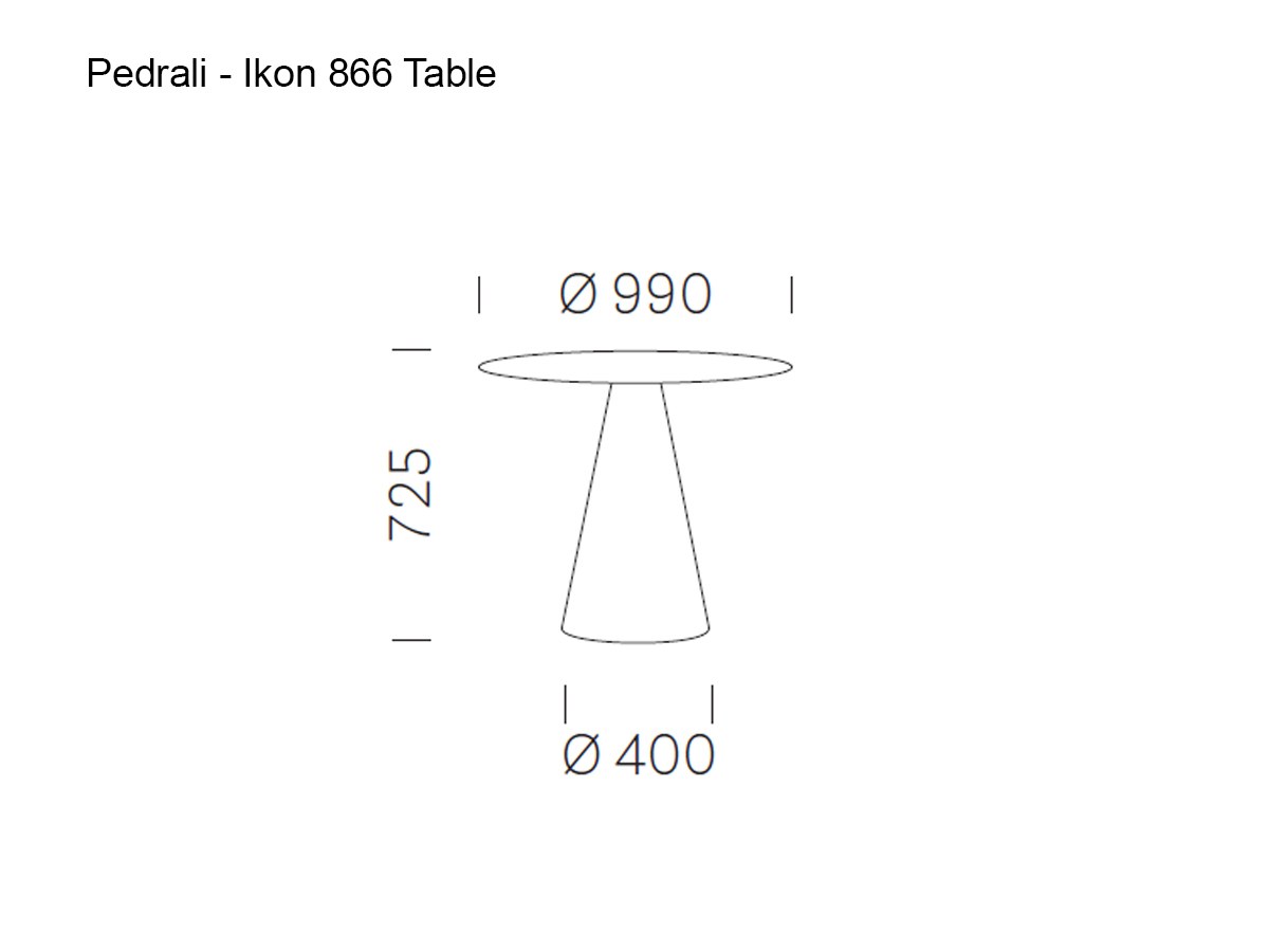 Pedrali Ikon 866 Table