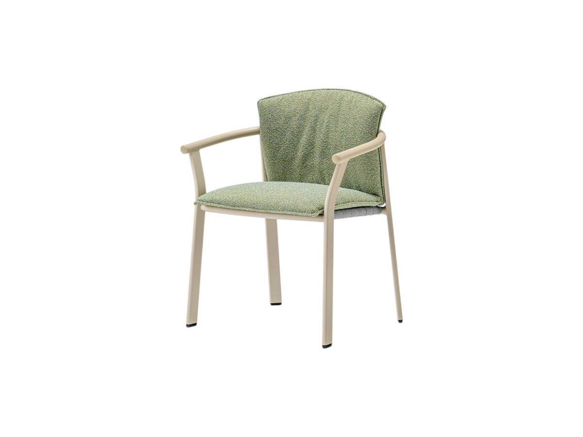 Pedrali Lamorisse 3684 Outdoor Chair With Armrests Seat And Back Cushion