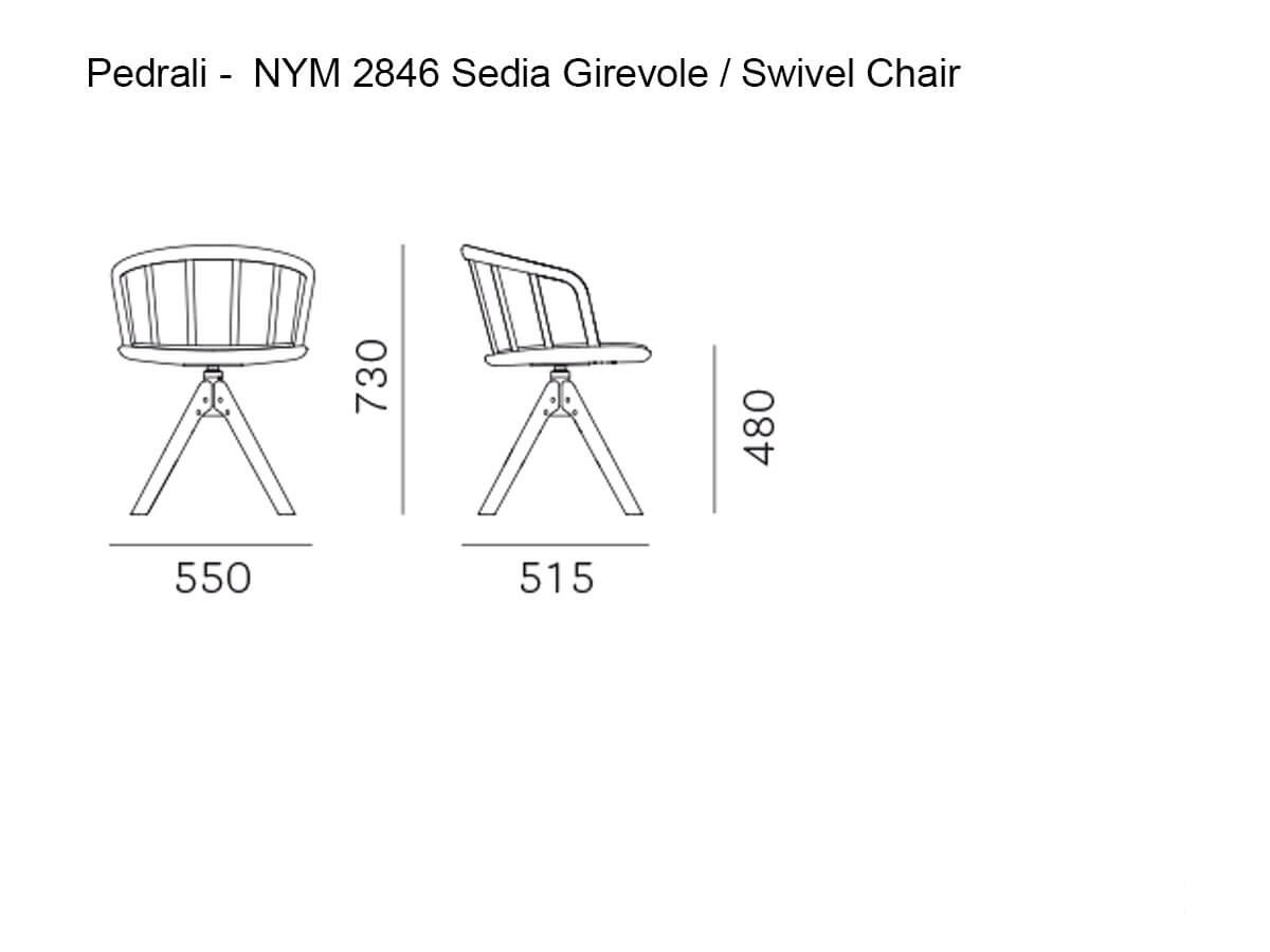 Pedrali Nym 2846 Swivel Chair