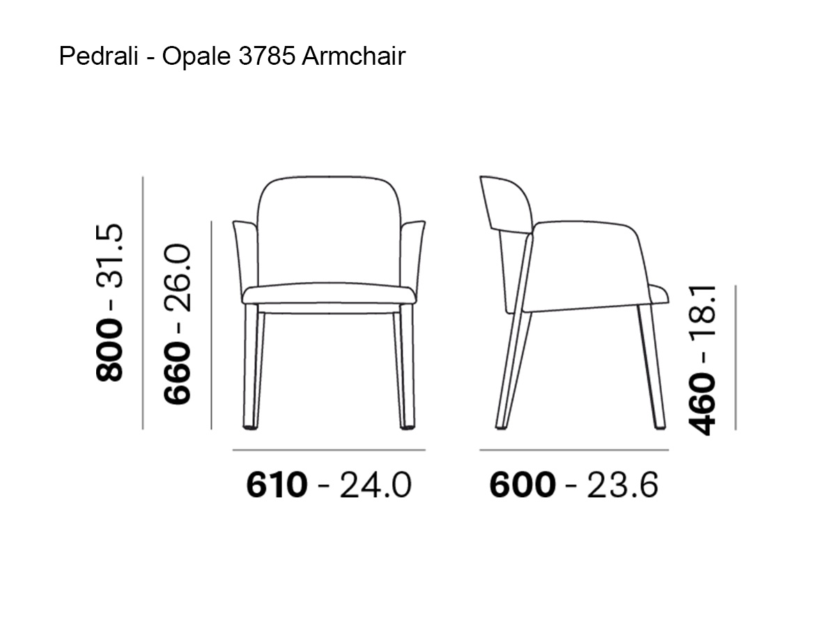 Pedrali Opale 3785 Armchair
