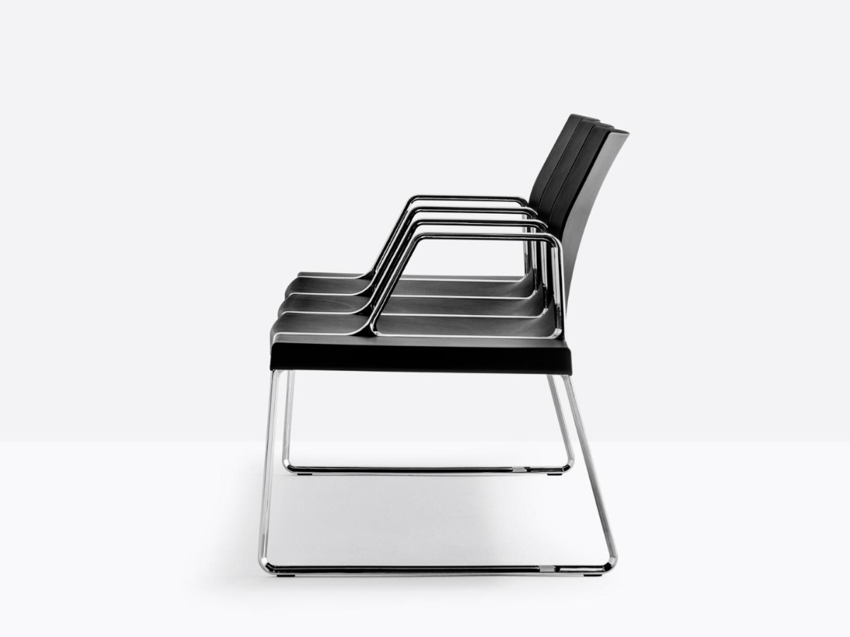 Pedrali Plural Bench With Backrest