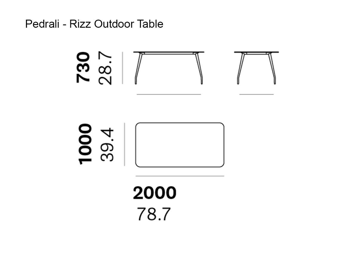Pedrali Rizz Outdoor Table