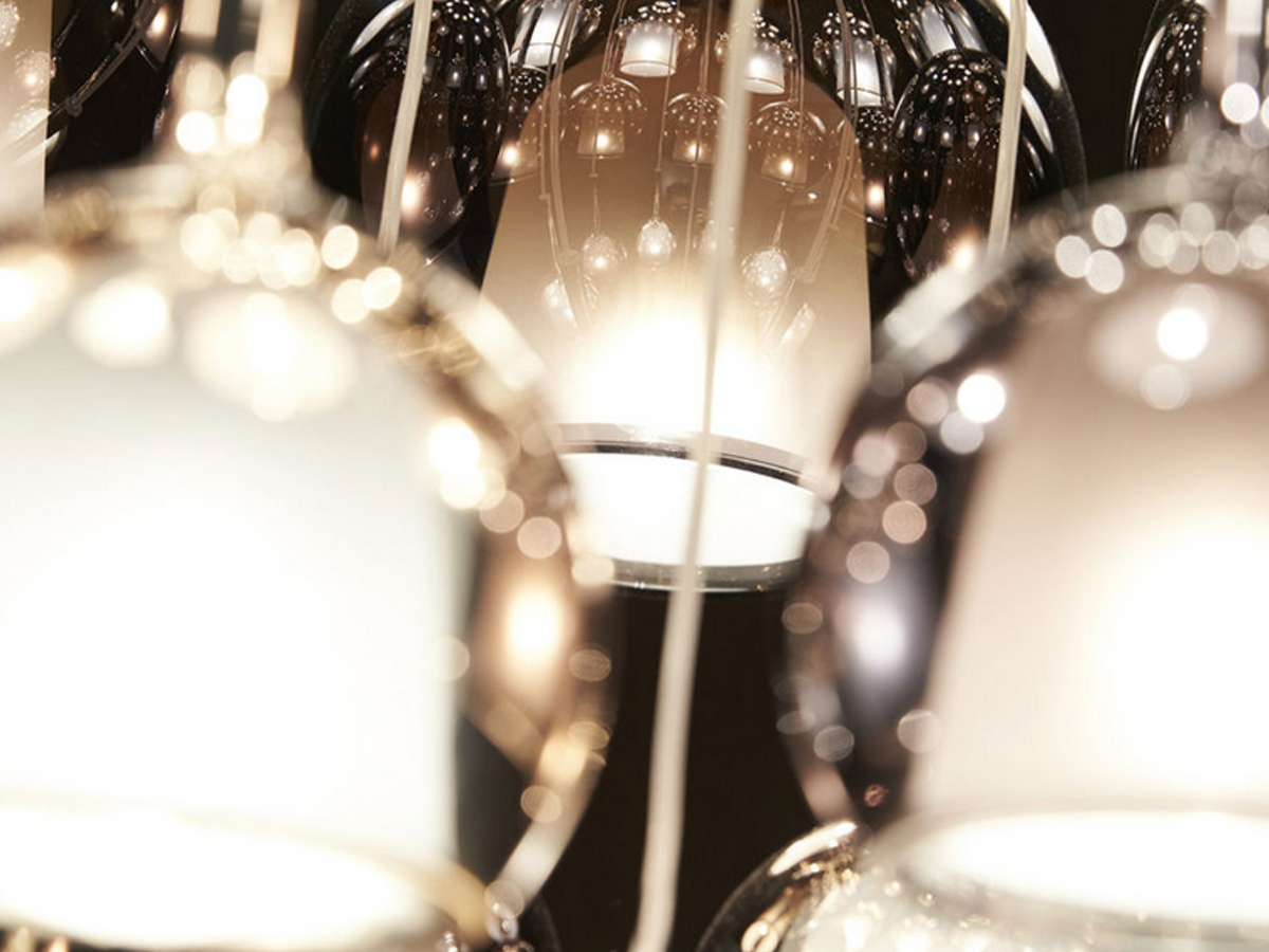Penta Light Glo Multiple Composition 5 Suspension Lamp White Ceiling