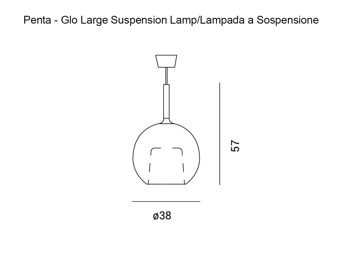 Penta Light Glo Large Suspension Lamp