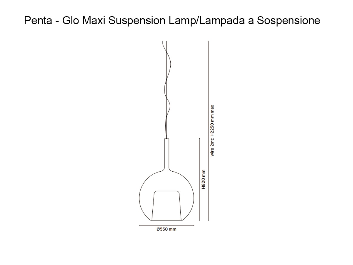 Penta Light Glo Maxi Suspension Lamp