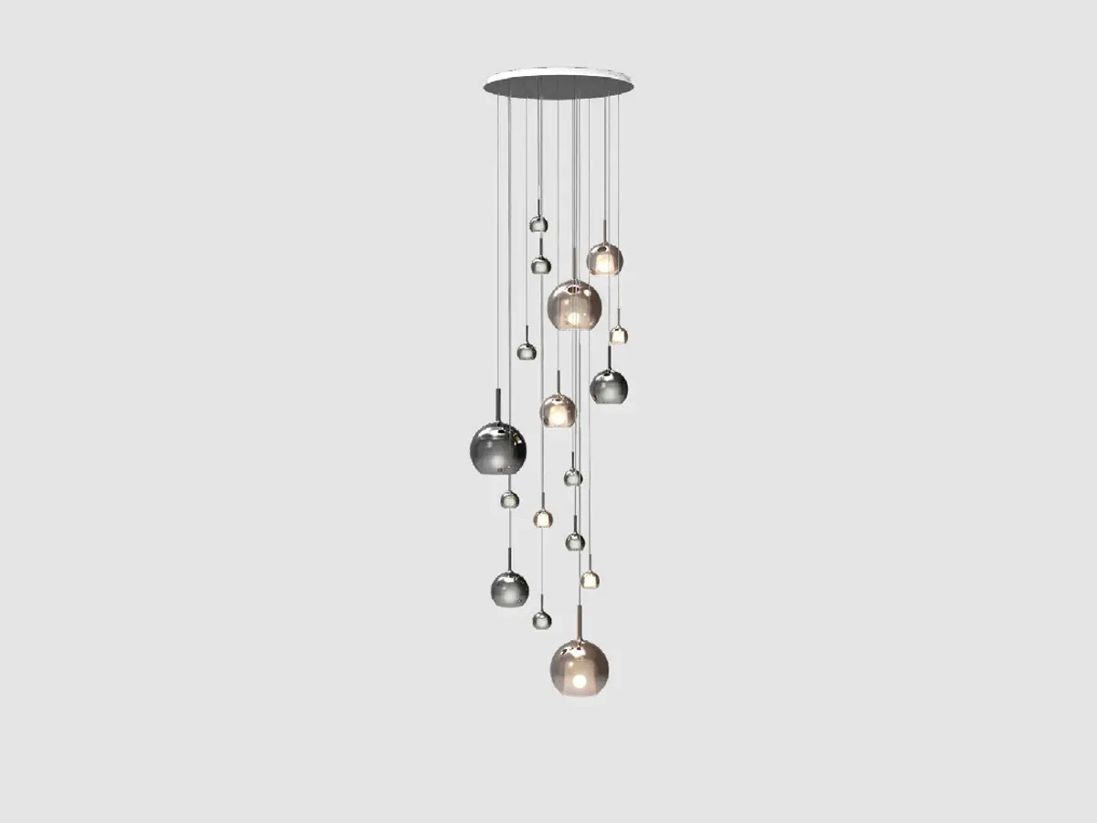 Penta Light Glo Multiple Composition 17 Suspension Lamp