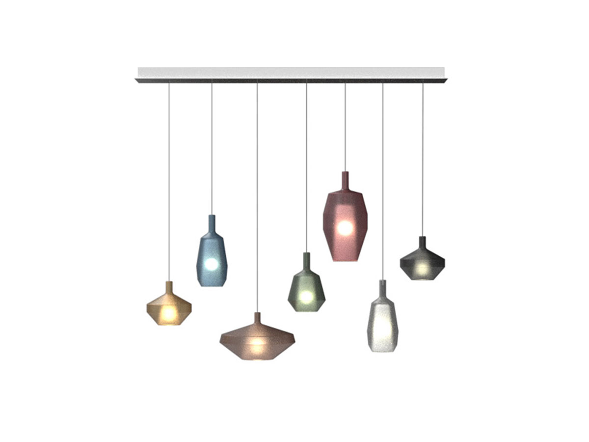 Penta Light Mom Multiple Composition 7 Suspension Lamp