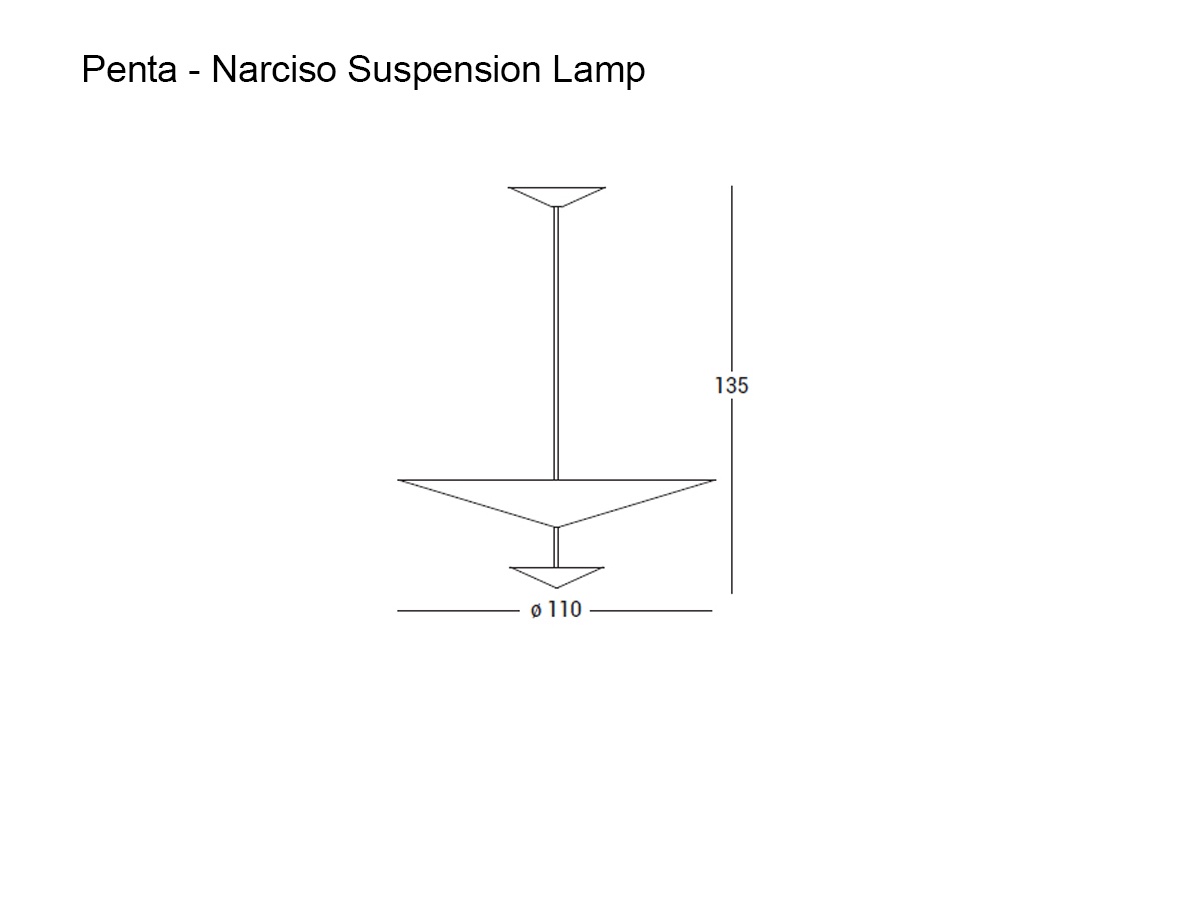Penta Light Penta Narciso Suspension Lamp
