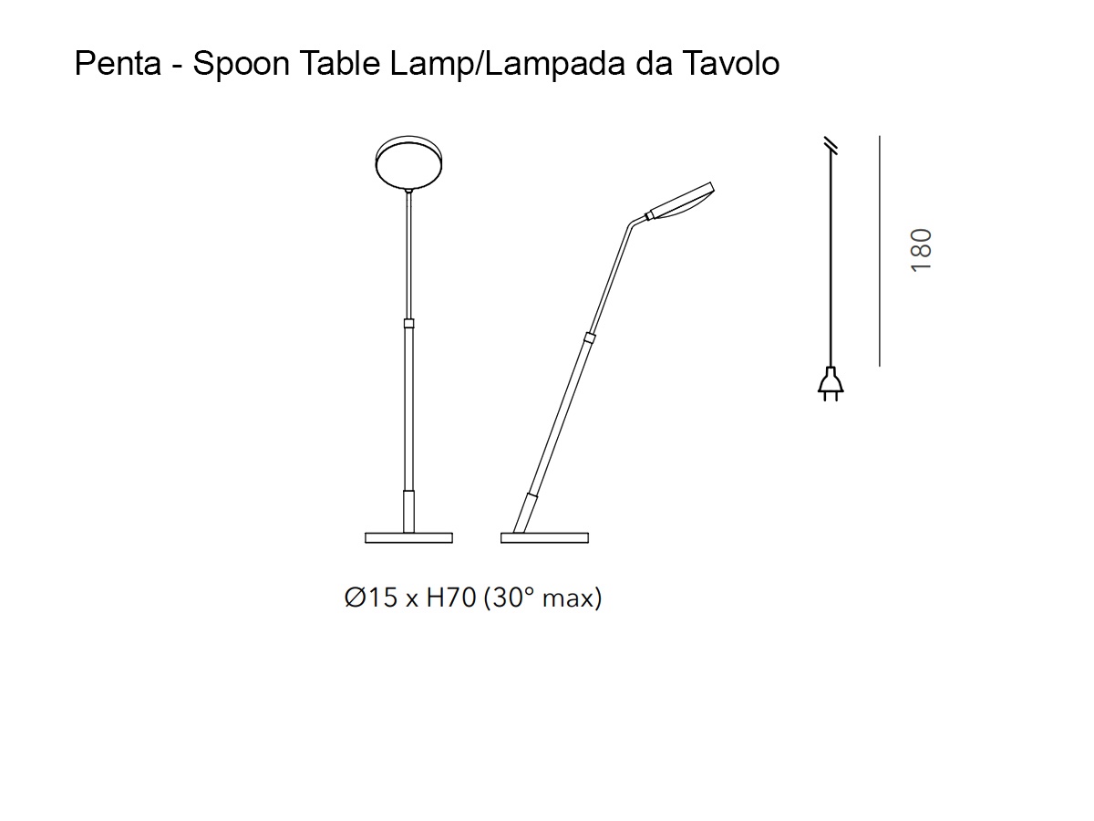 Penta Light Spoon Table Lamp