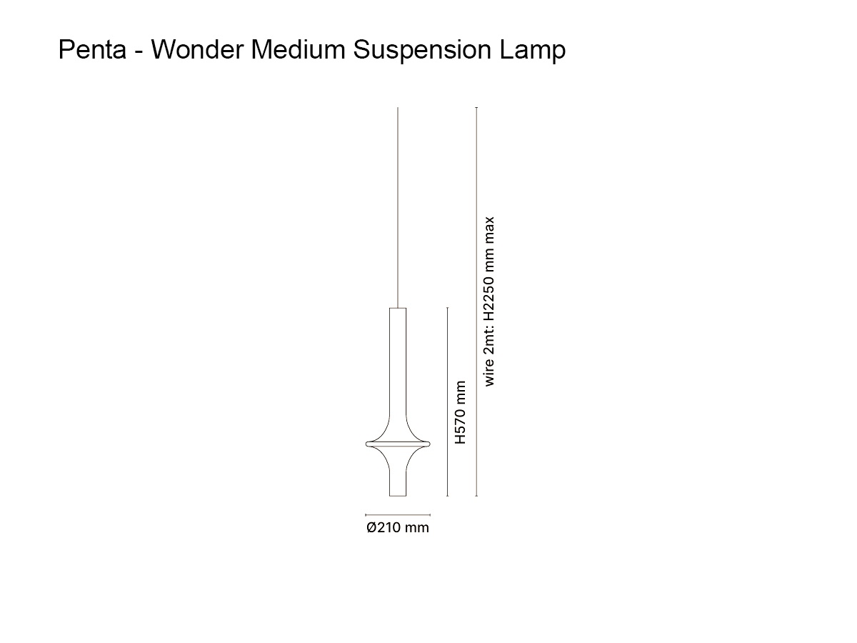 Penta Light Wonder Medium Suspension Lamp