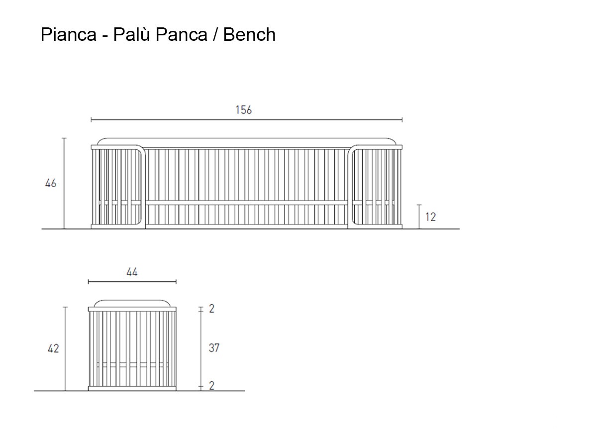 Скамья Pianca Palù