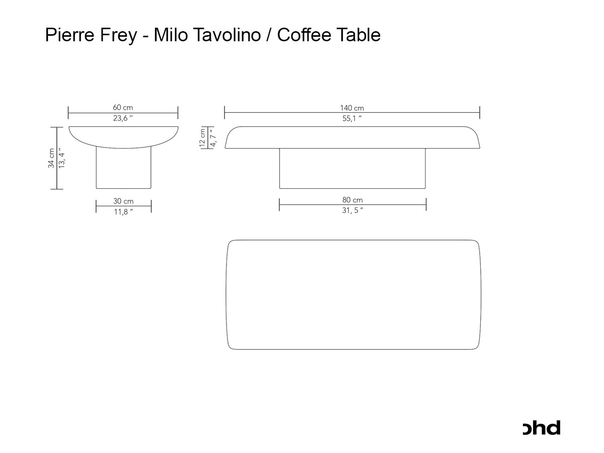 Журнальный столик Pierre Frey Milo, низкий