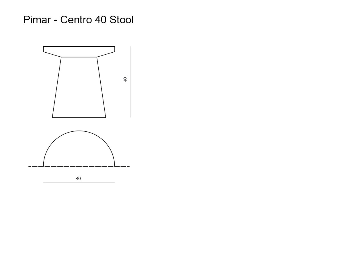 Pimar Centro 40 Stool