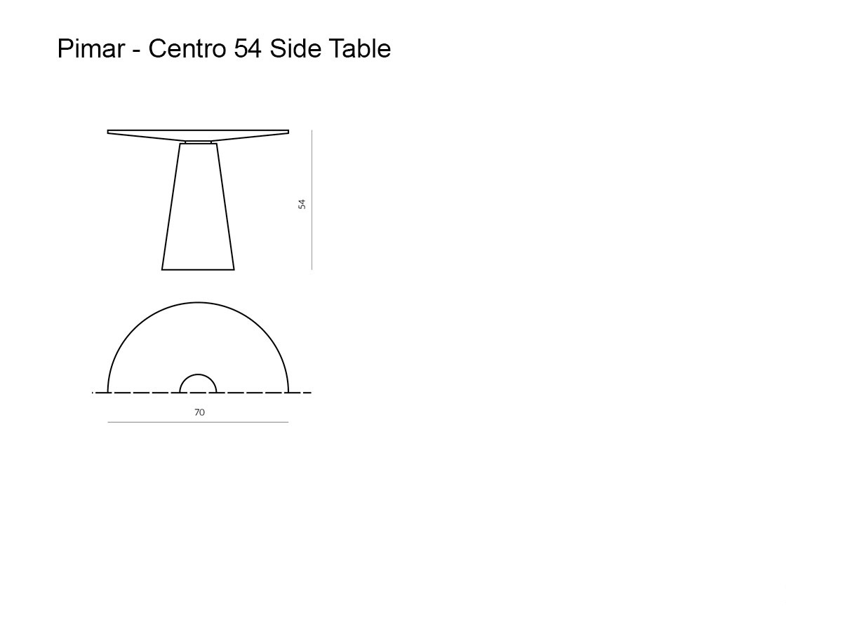 Pimar Centro 54 Side Table