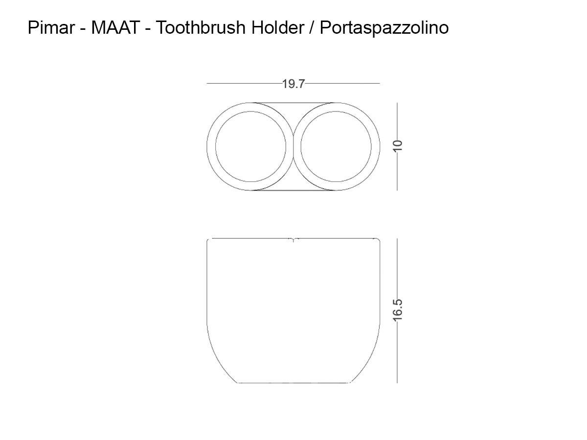 Pimar Maat Toothbrush Holder