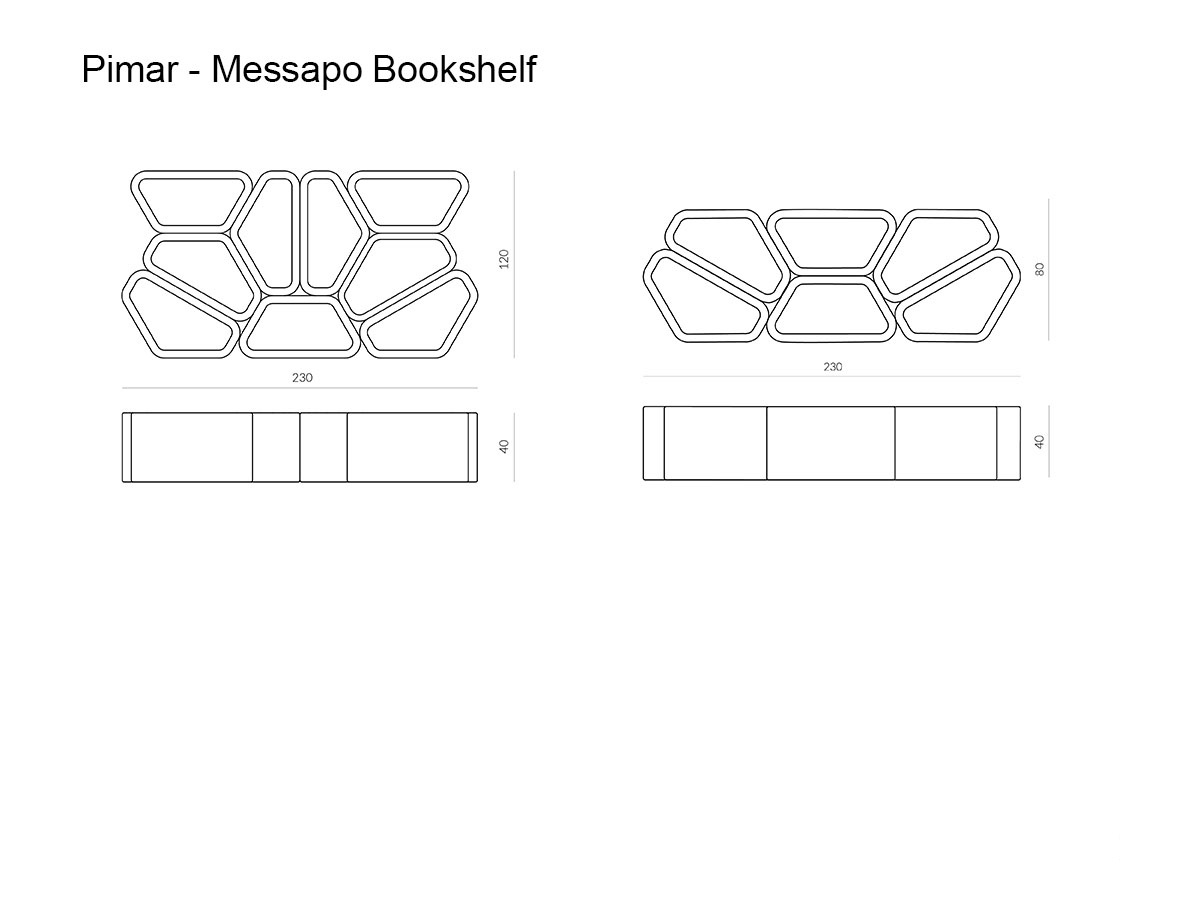 Pimar Messapo Bookshelf