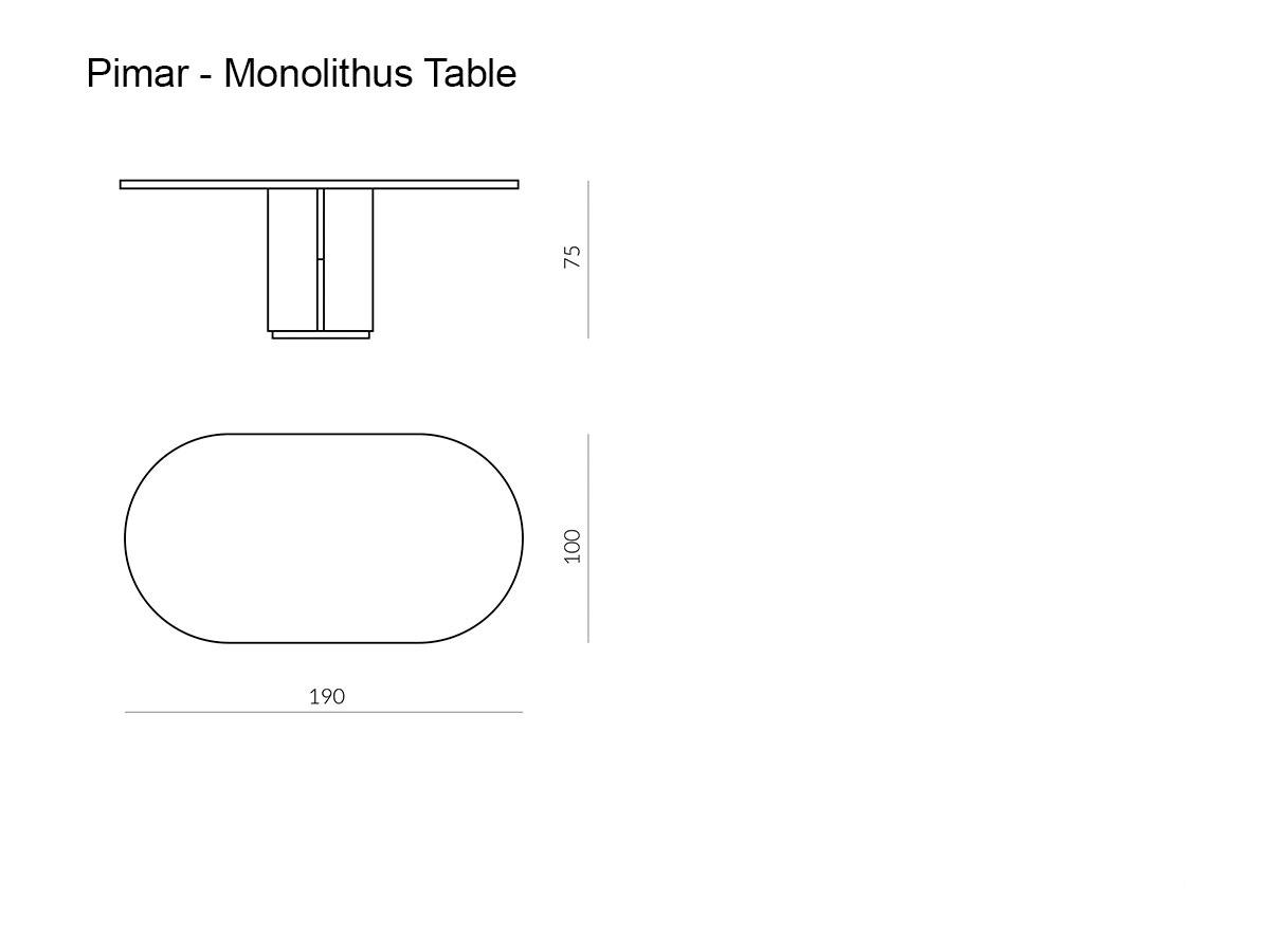 Pimar Monolithus Table