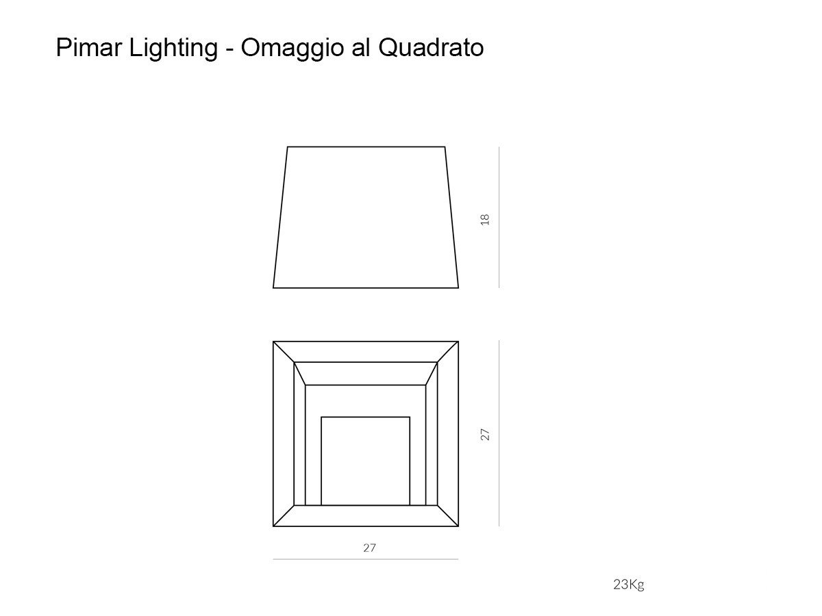 Pimar Omaggio Al Quadrato Table Lamp
