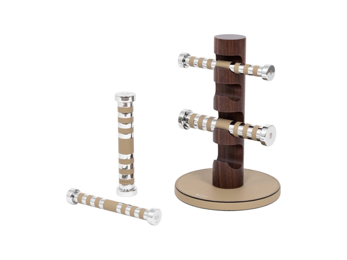 Pinetti Aria Dumbells With Stand Set Of 4