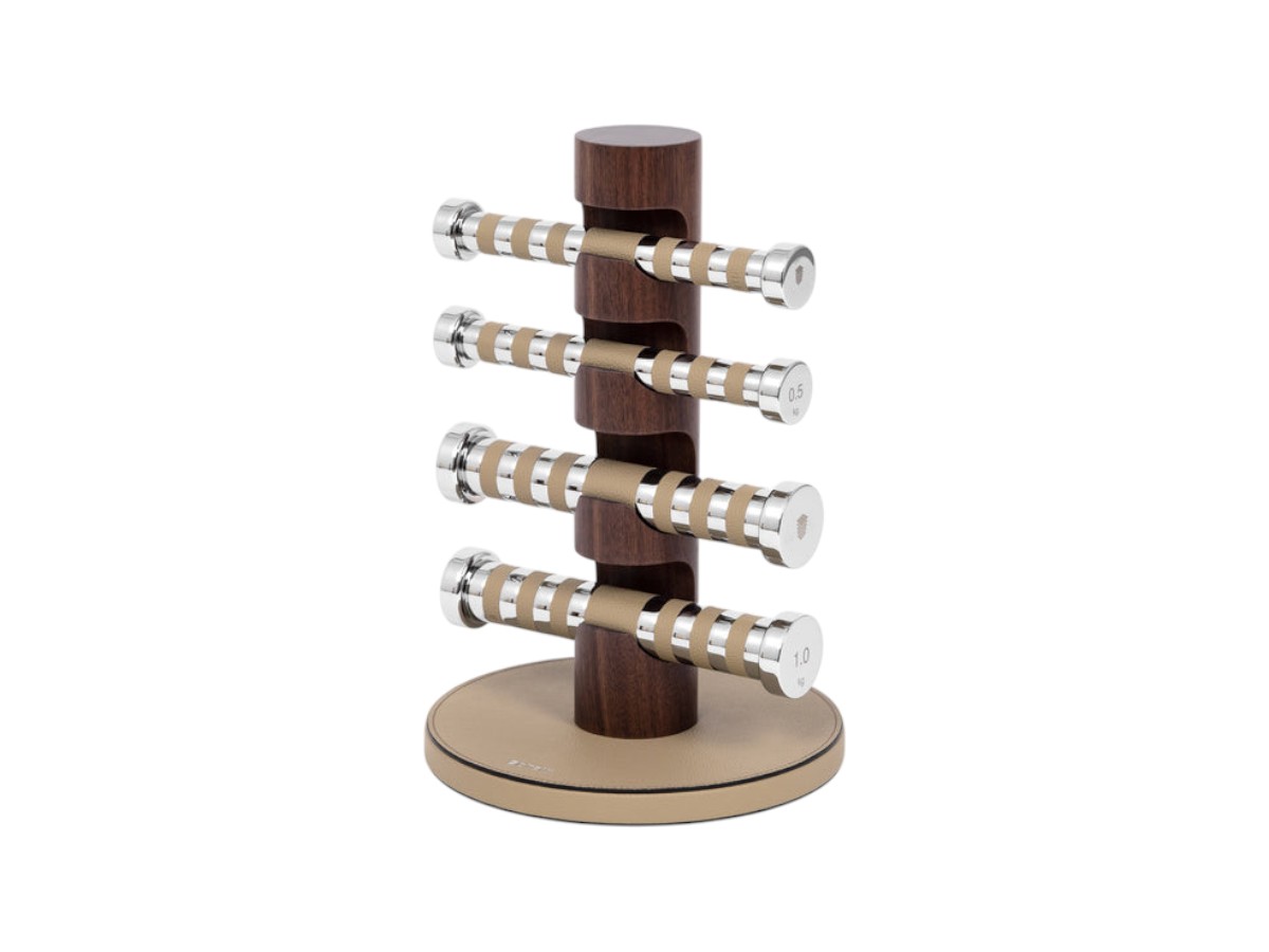 Pinetti Aria Dumbells With Stand Set Of 4