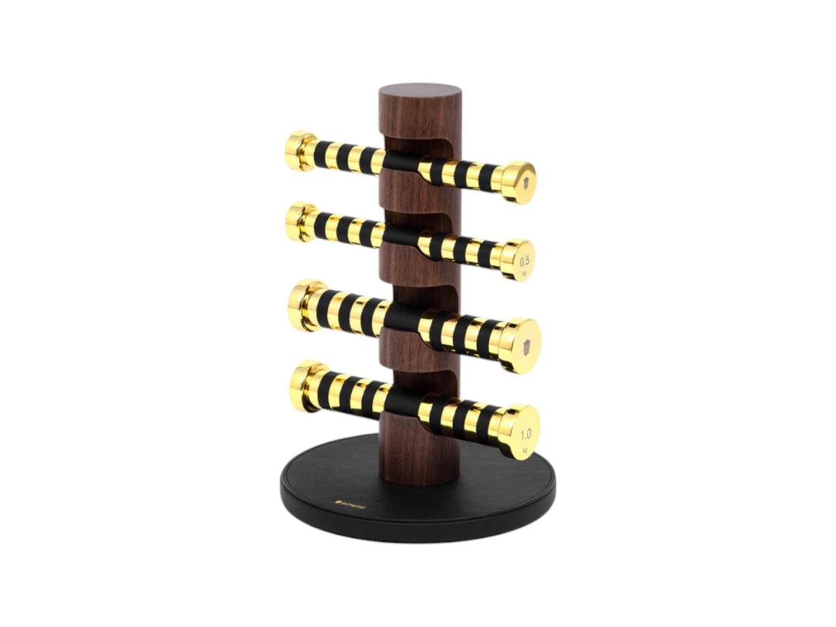 Pinetti Aria Dumbells With Stand Set Of 4