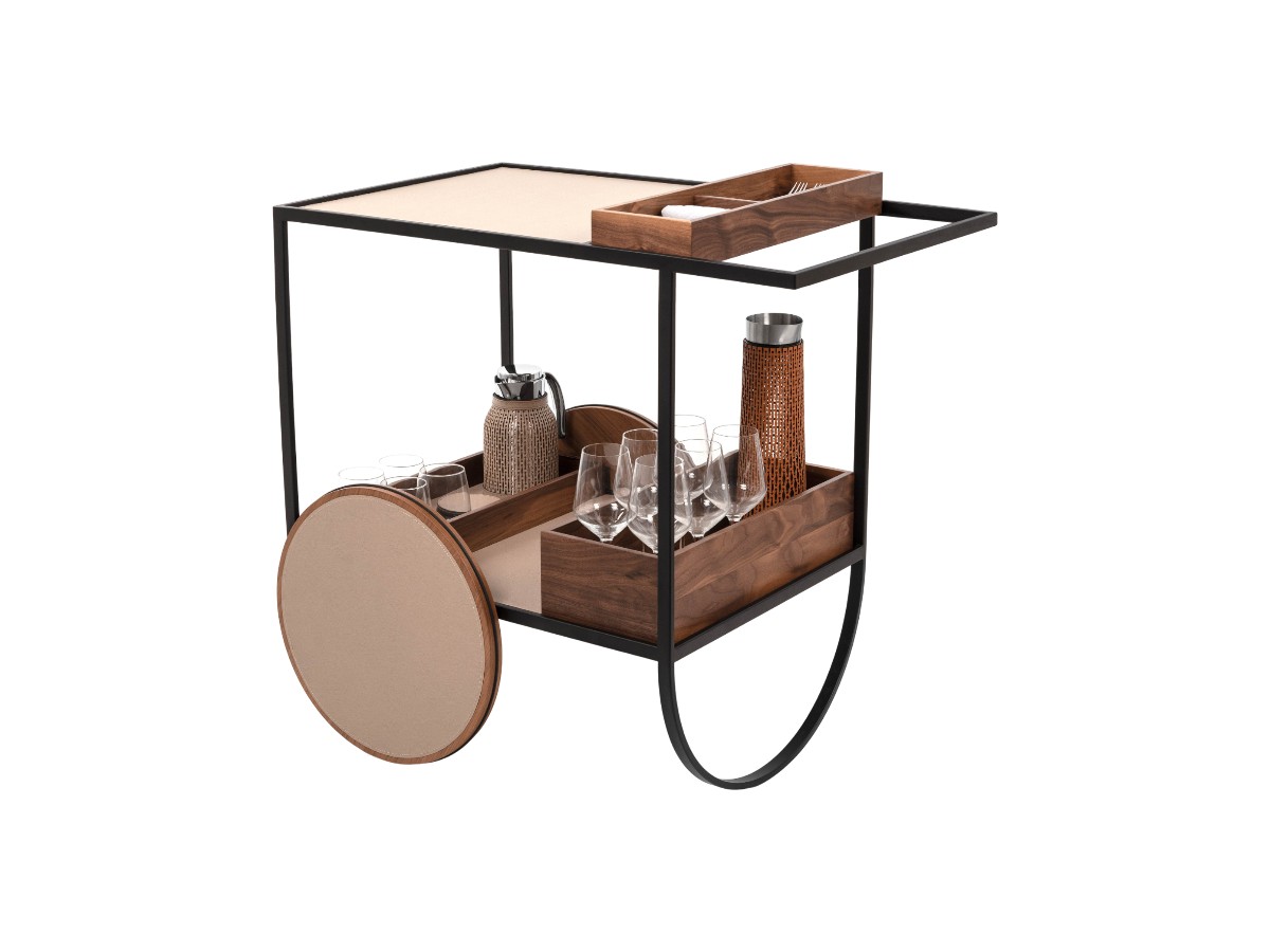 Pinetti Magenta Serving Trolley