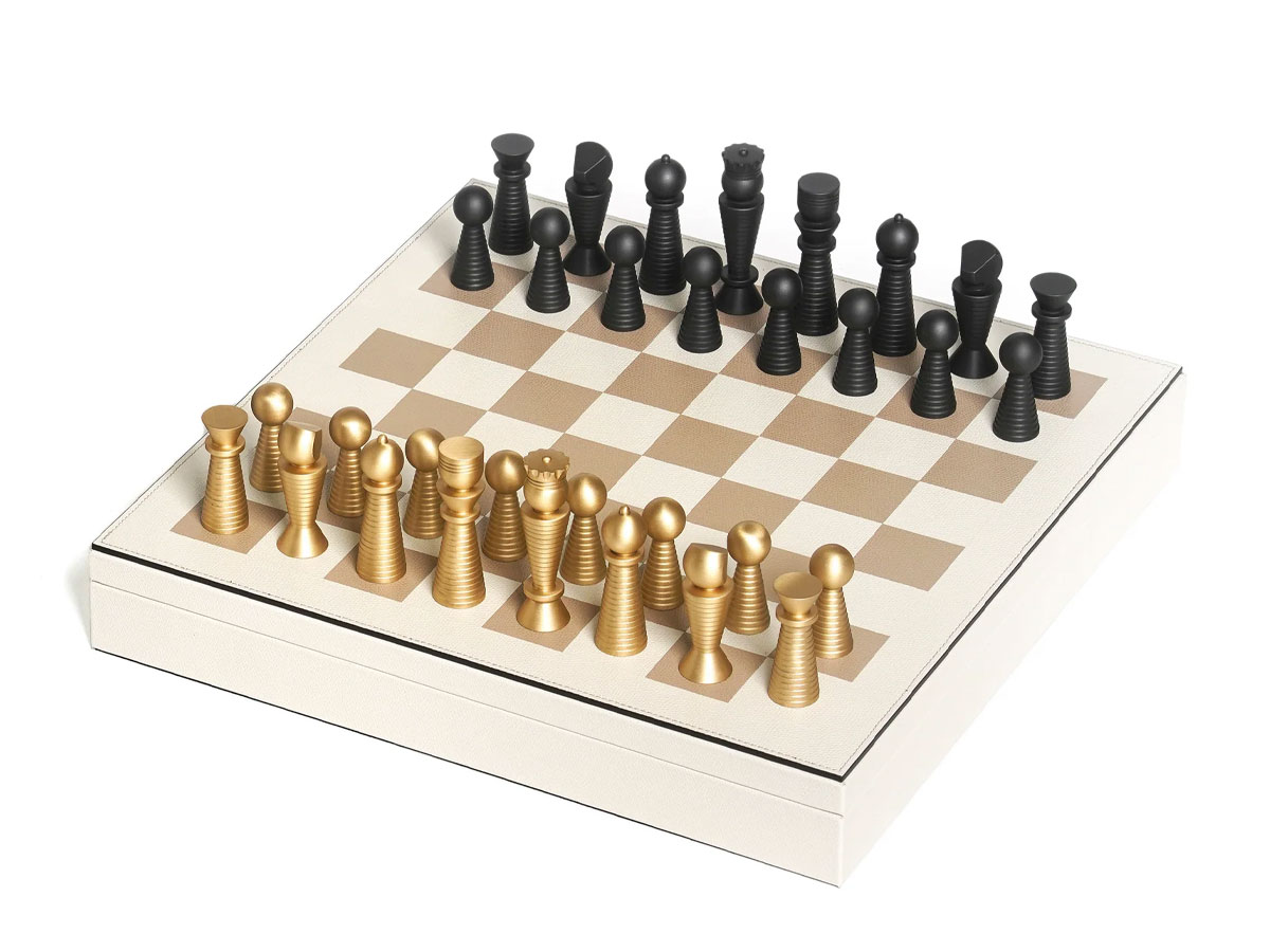 Pinetti Chess And Checkers Game Board Cream