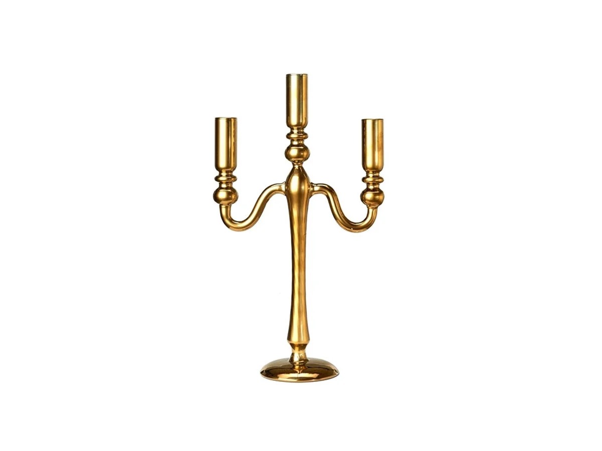 Подсвечник Pols Potten Antique Gold, тройной