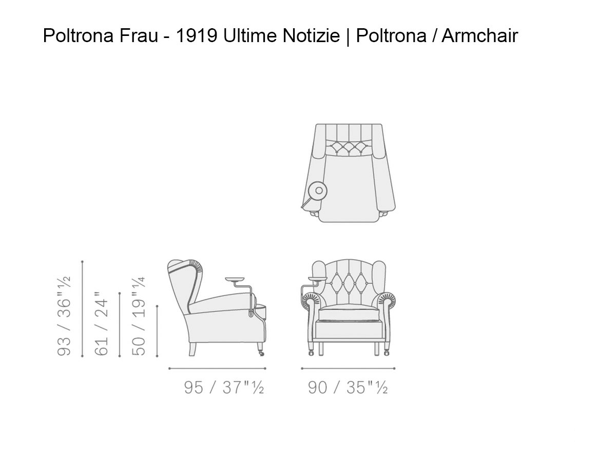 Poltrona Frau 1919 Latest News Armchair Fornasetti X