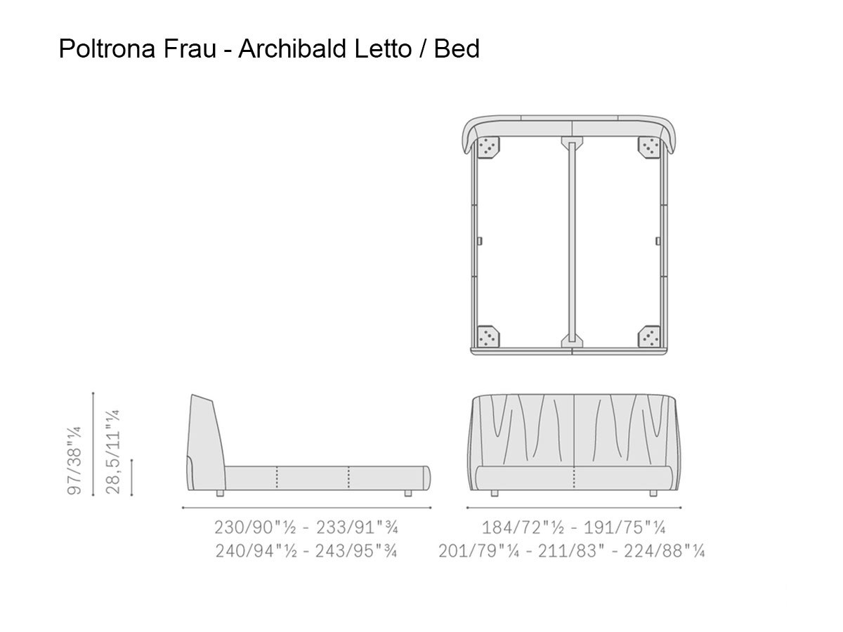 Poltrona Frau Archibald Bed