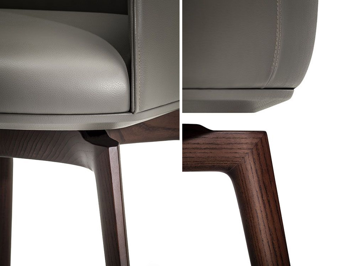 Poltrona Frau Archibald Swivel Armchair
