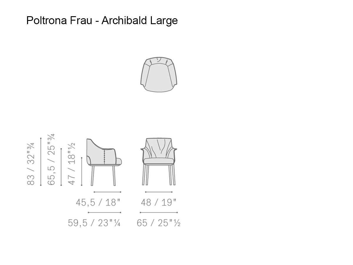 Poltrona Frau Archibald Large Dining Chair