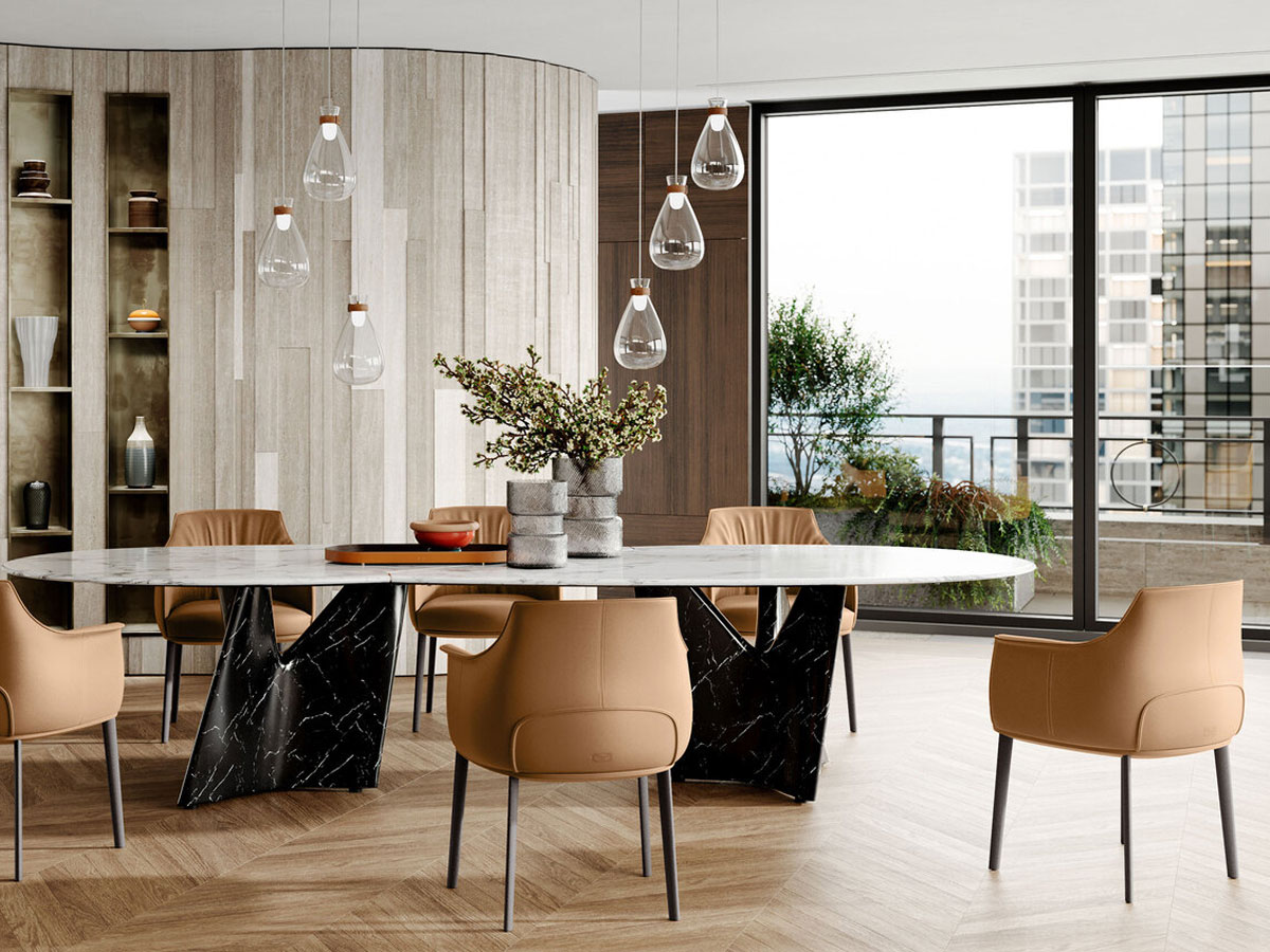 Poltrona Frau Archibald Large Dining Chair