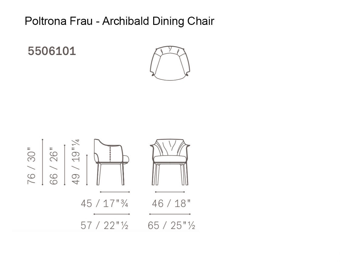 Poltrona Frau Archibald Small Armchair
