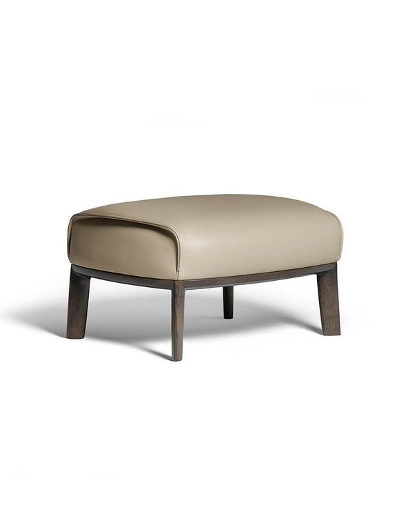Poltrona Frau Archibald Ottoman Wood Legs