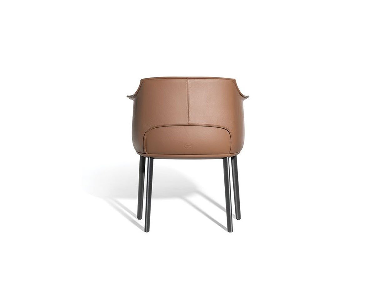 Poltrona Frau Archibald Dining Chair Metal Legs