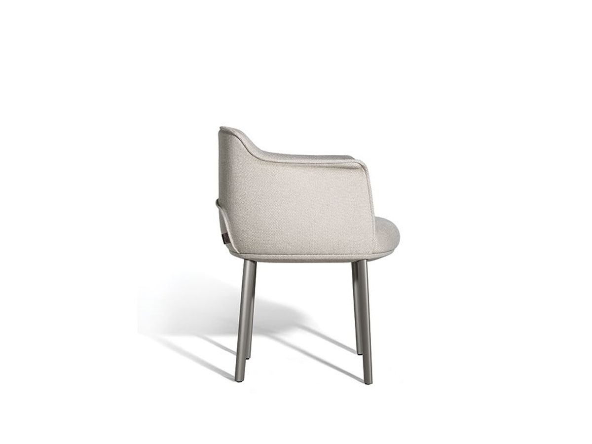 Poltrona Frau Archibald Dining Chair Metal Legs