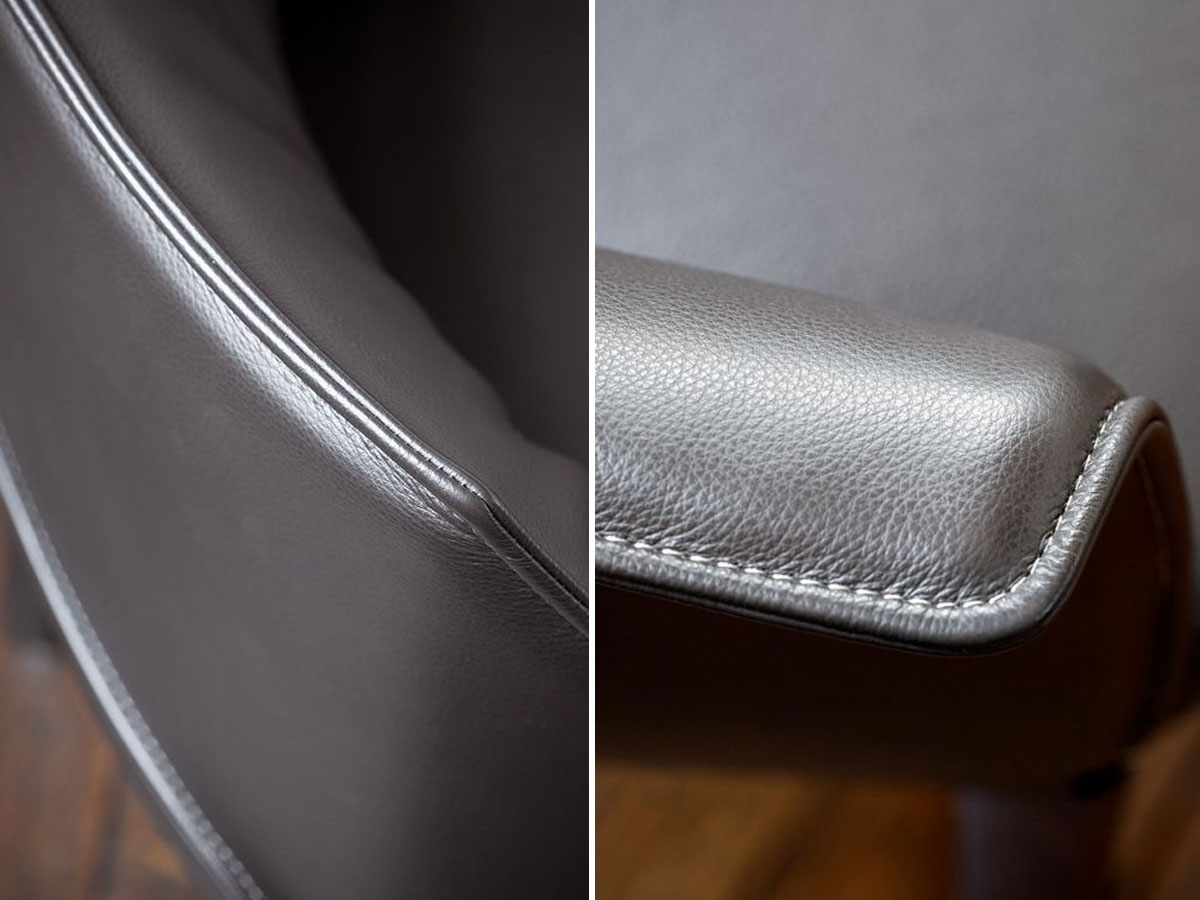 Poltrona Frau Archibald Dining Chair Metal Legs