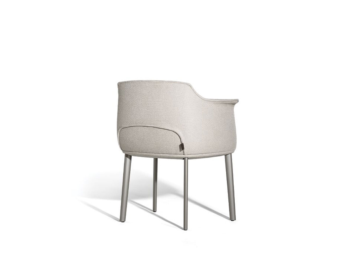 Poltrona Frau Archibald Dining Chair Metal Legs