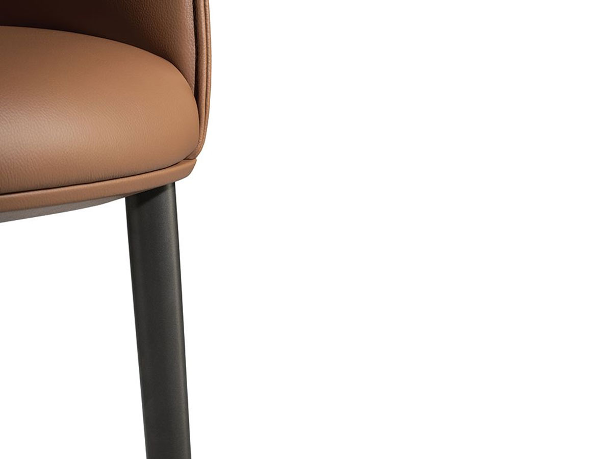 Poltrona Frau Archibald Dining Chair Metal Legs
