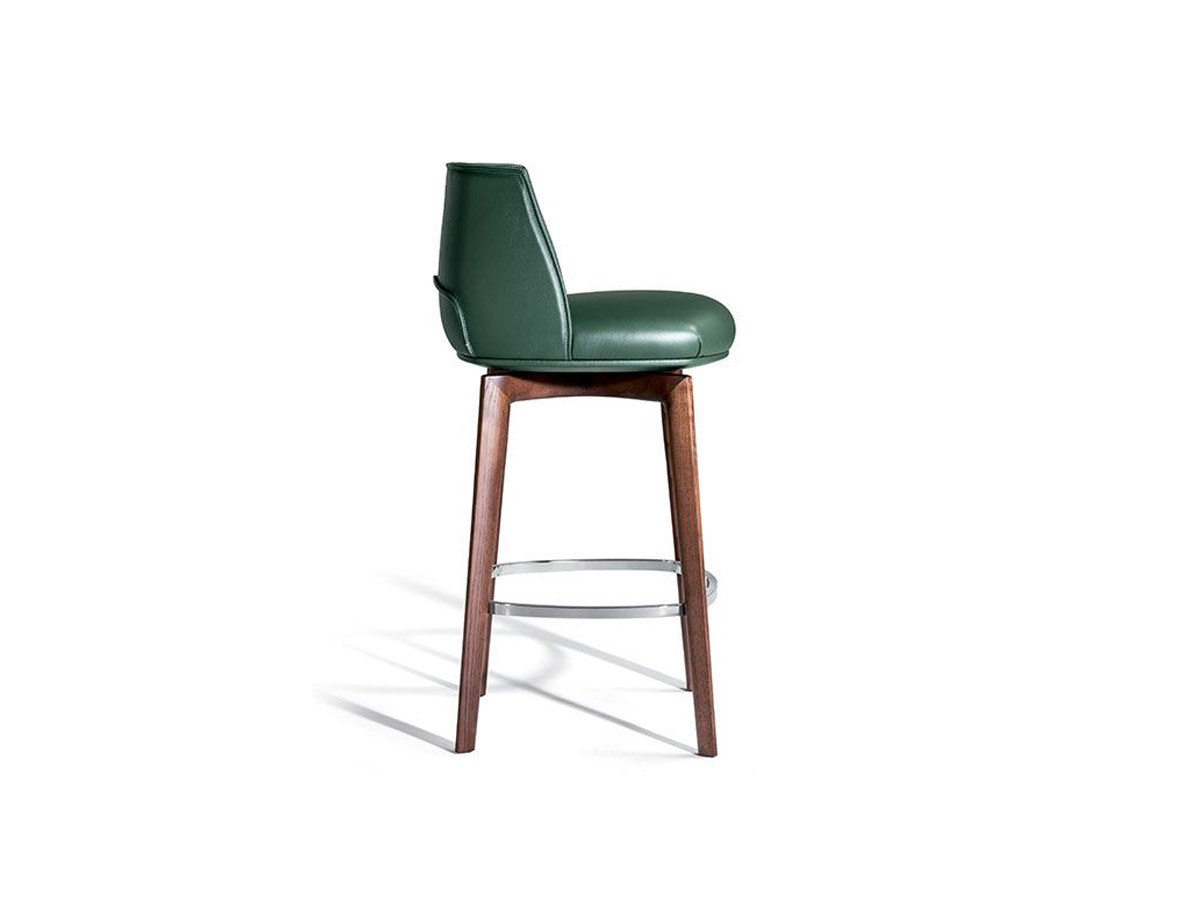 Poltrona Frau Archibald Stool Wood Base