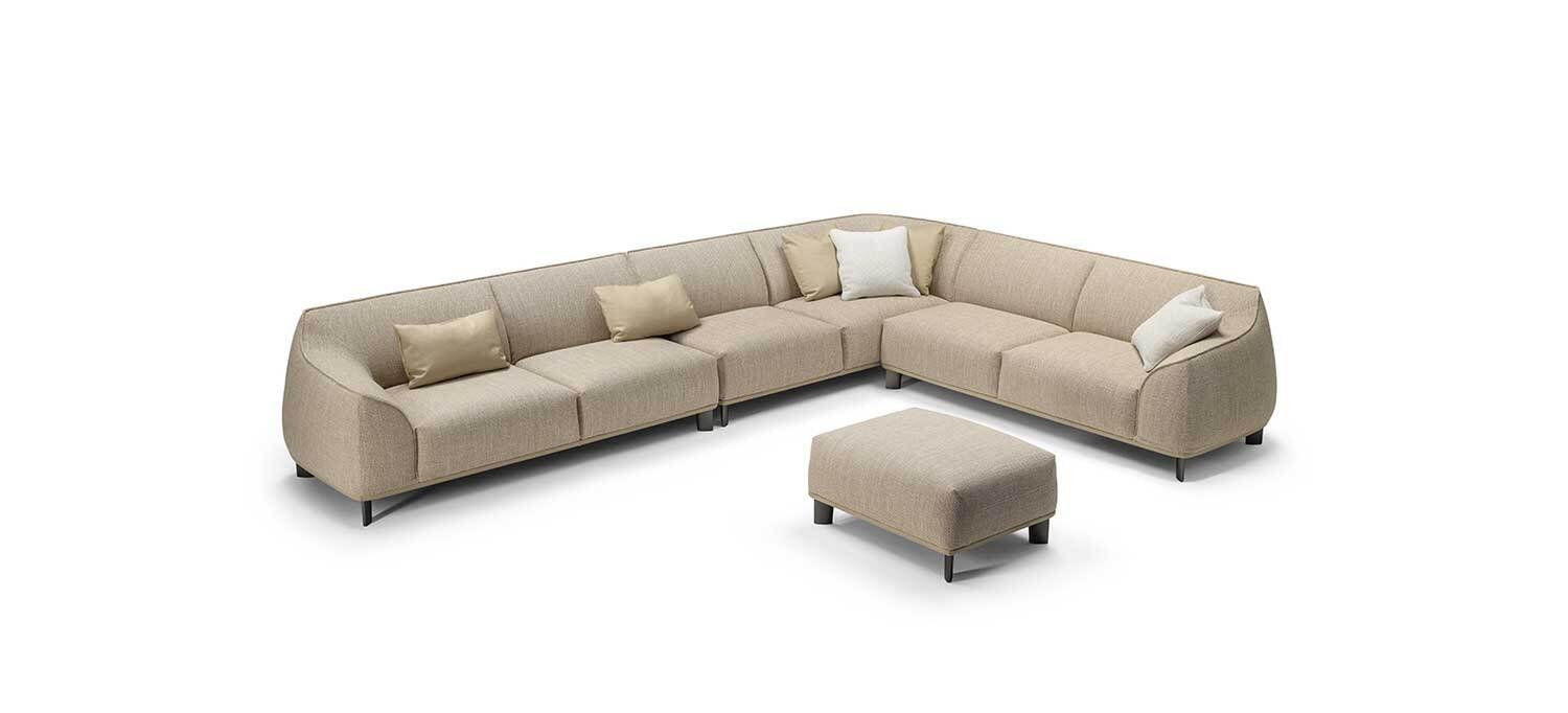 Poltrona Frau Archibald Sofa System Pouf