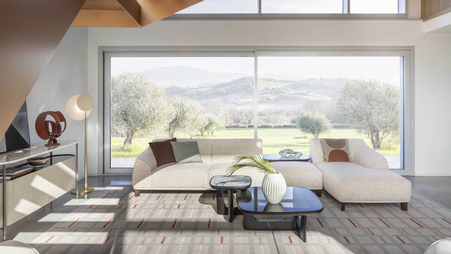 Poltrona Frau Archibald Sofa System Pouf