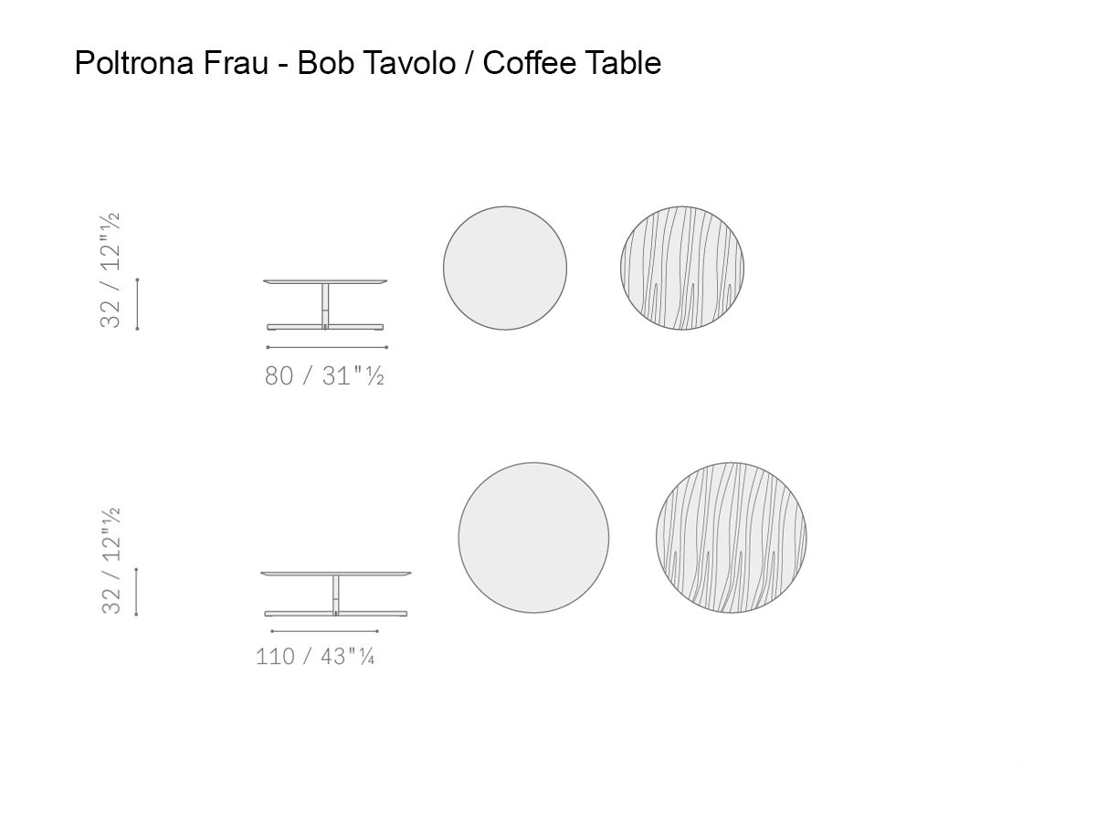 Poltrona Frau Bob Coffee Table
