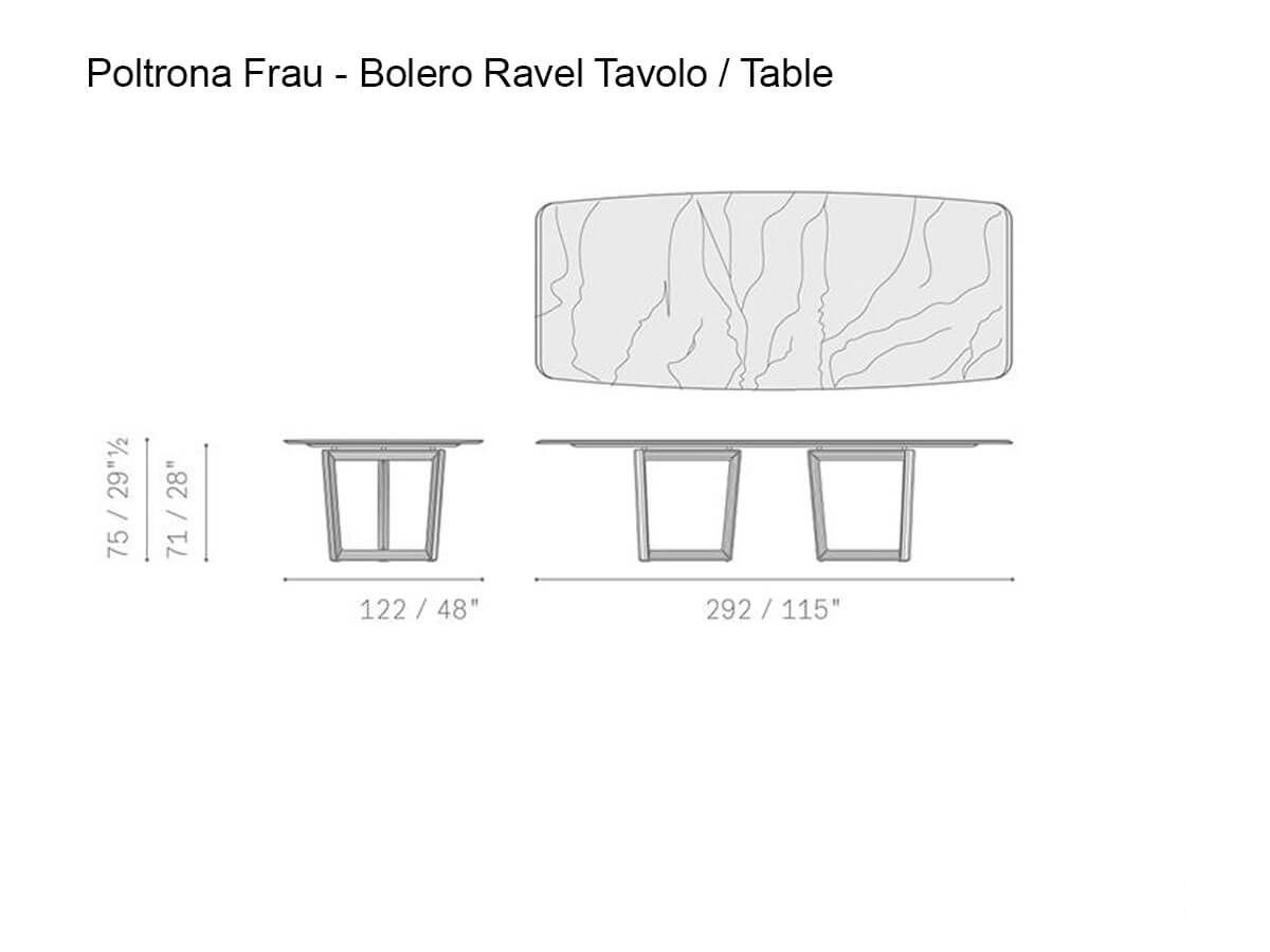 Poltrona Frau Bolero Ravel Table