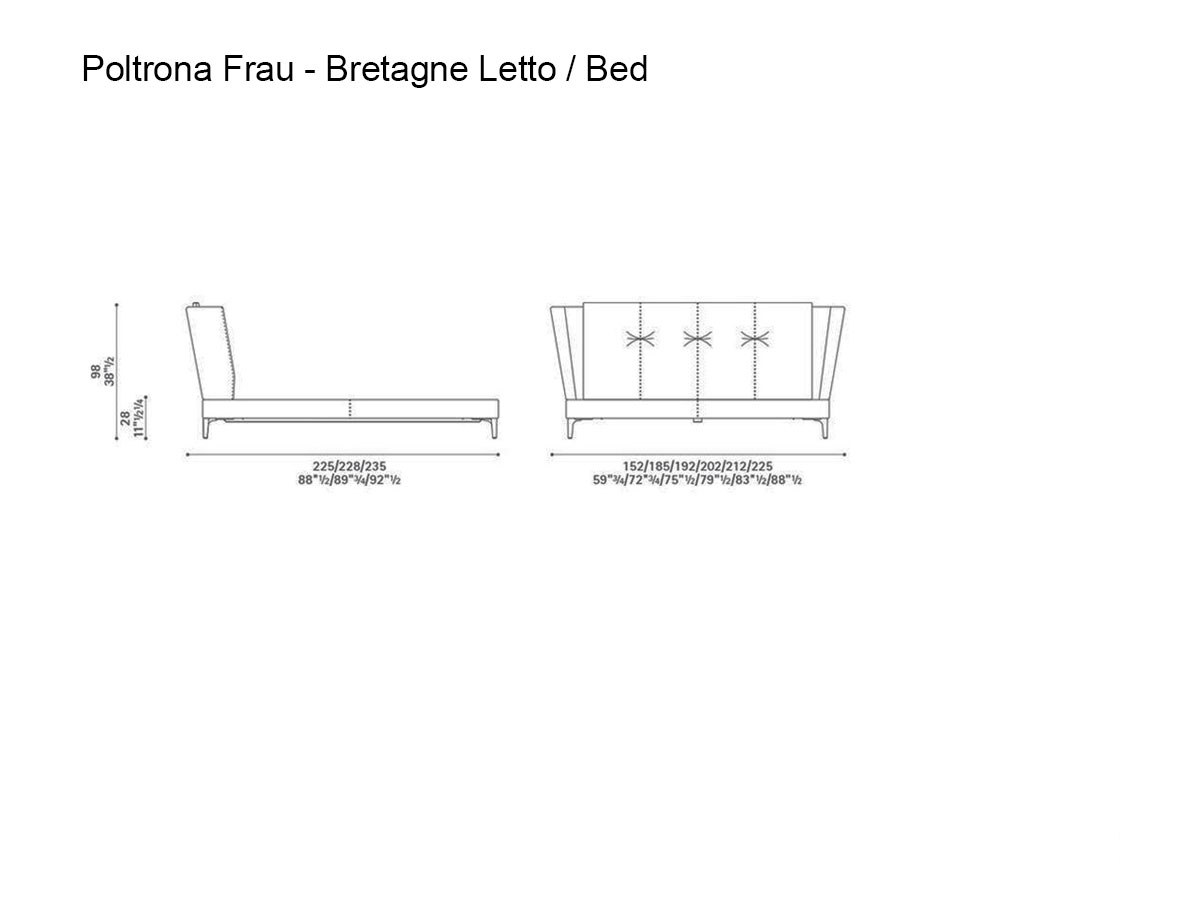 Poltrona Frau Bretagne Bed