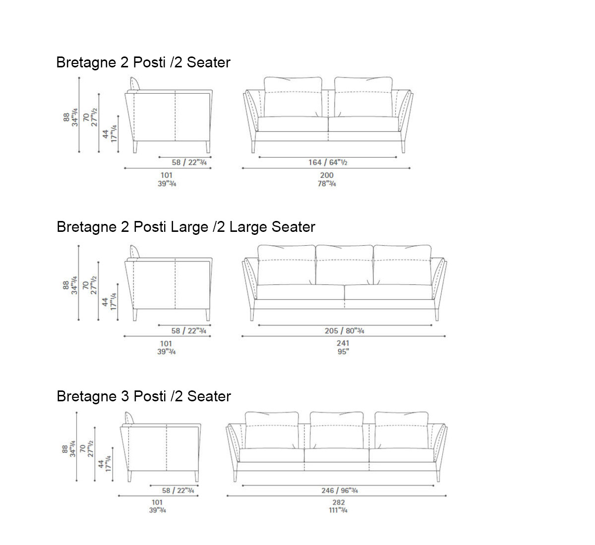 Poltrona Frau Bretagne Sofa Leather Color System