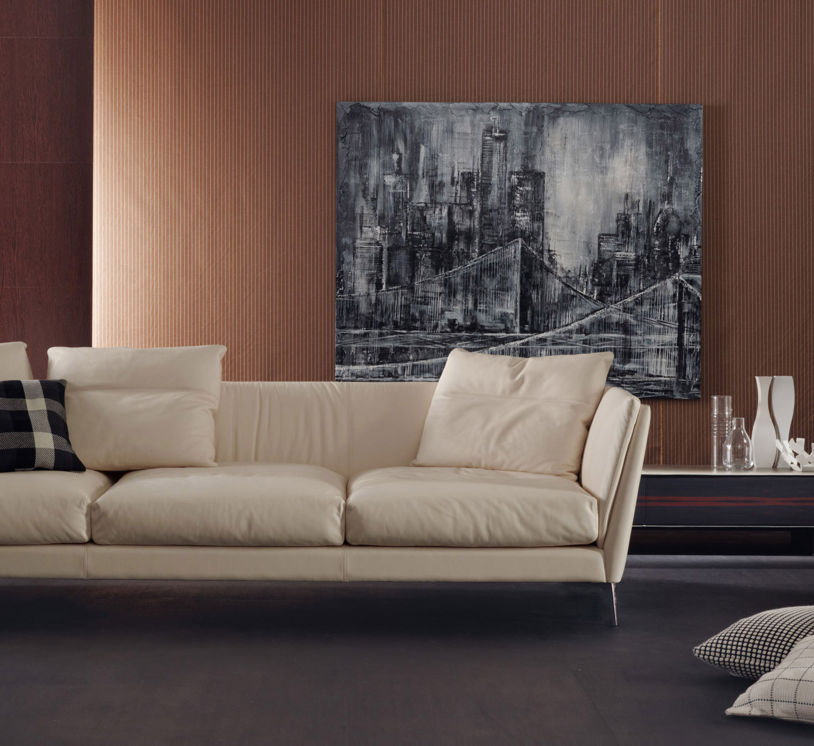 Poltrona Frau Bretagne Sofa Leather Color System