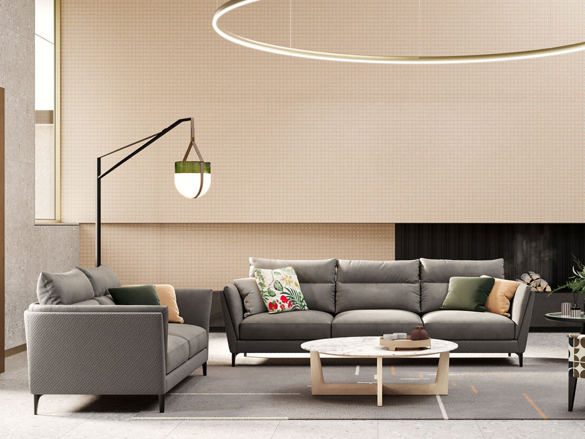 Poltrona Frau Bretagne Gran Comfort 3 Seater Sofa