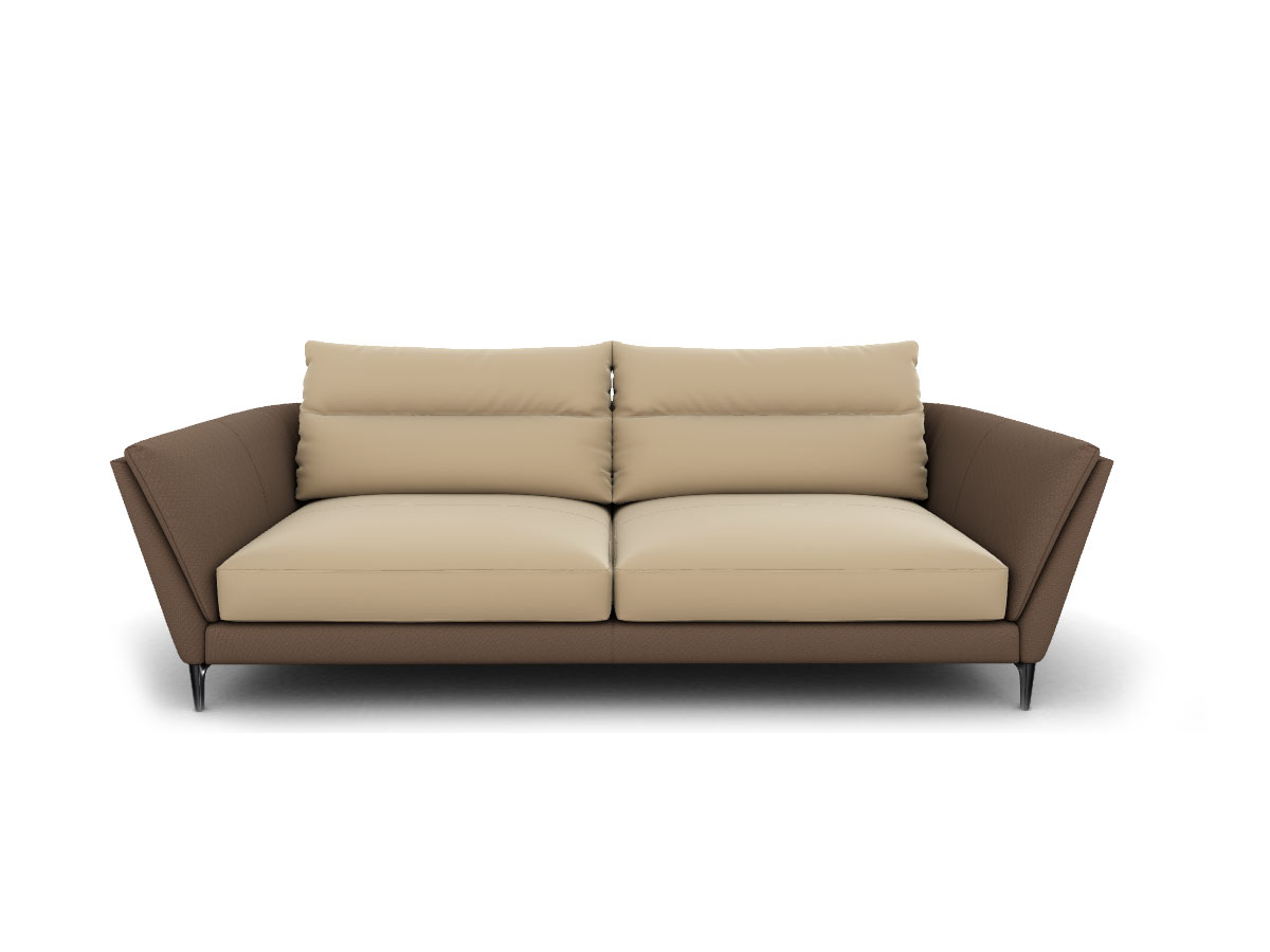 Poltrona Frau Bretagne Gran Comfort 2 Seater Sofa Motif Knits Sesame Sc 53 Crete